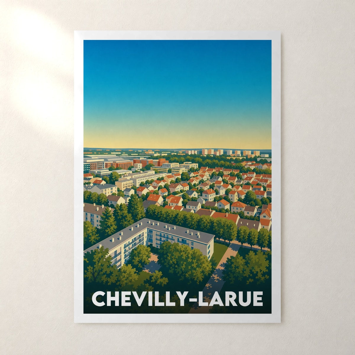 Affiche Chevilly-Larue – sans cadre, accrochée au mur