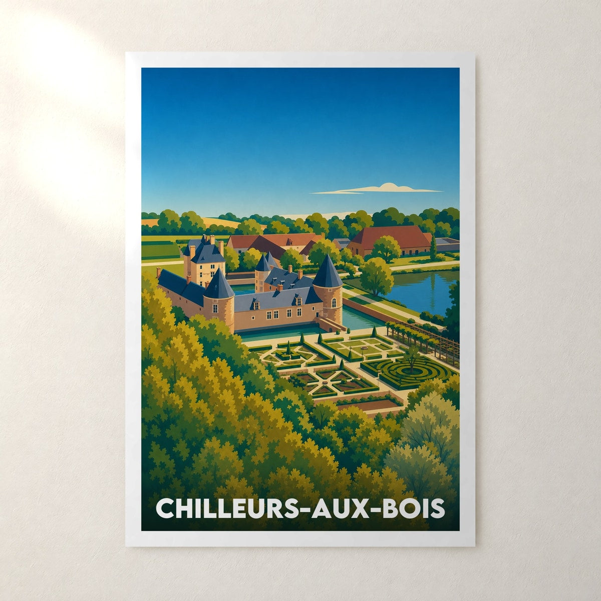 Affiche Chilleurs-aux-Bois – sans cadre, accrochée au mur
