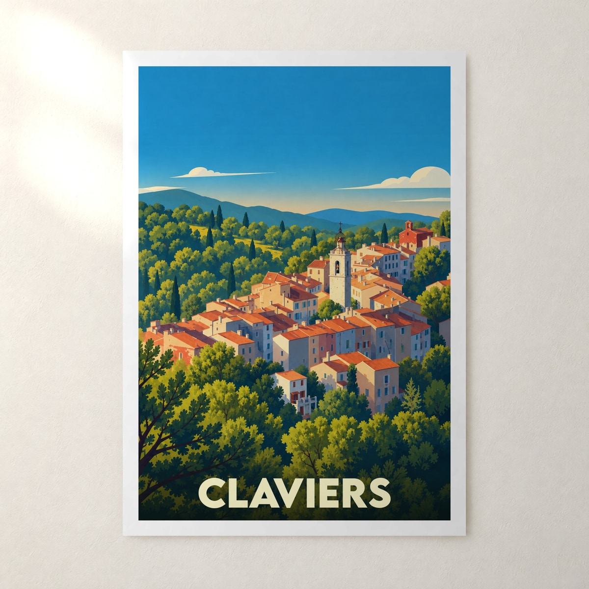 Affiche Claviers – sans cadre, accrochée au mur