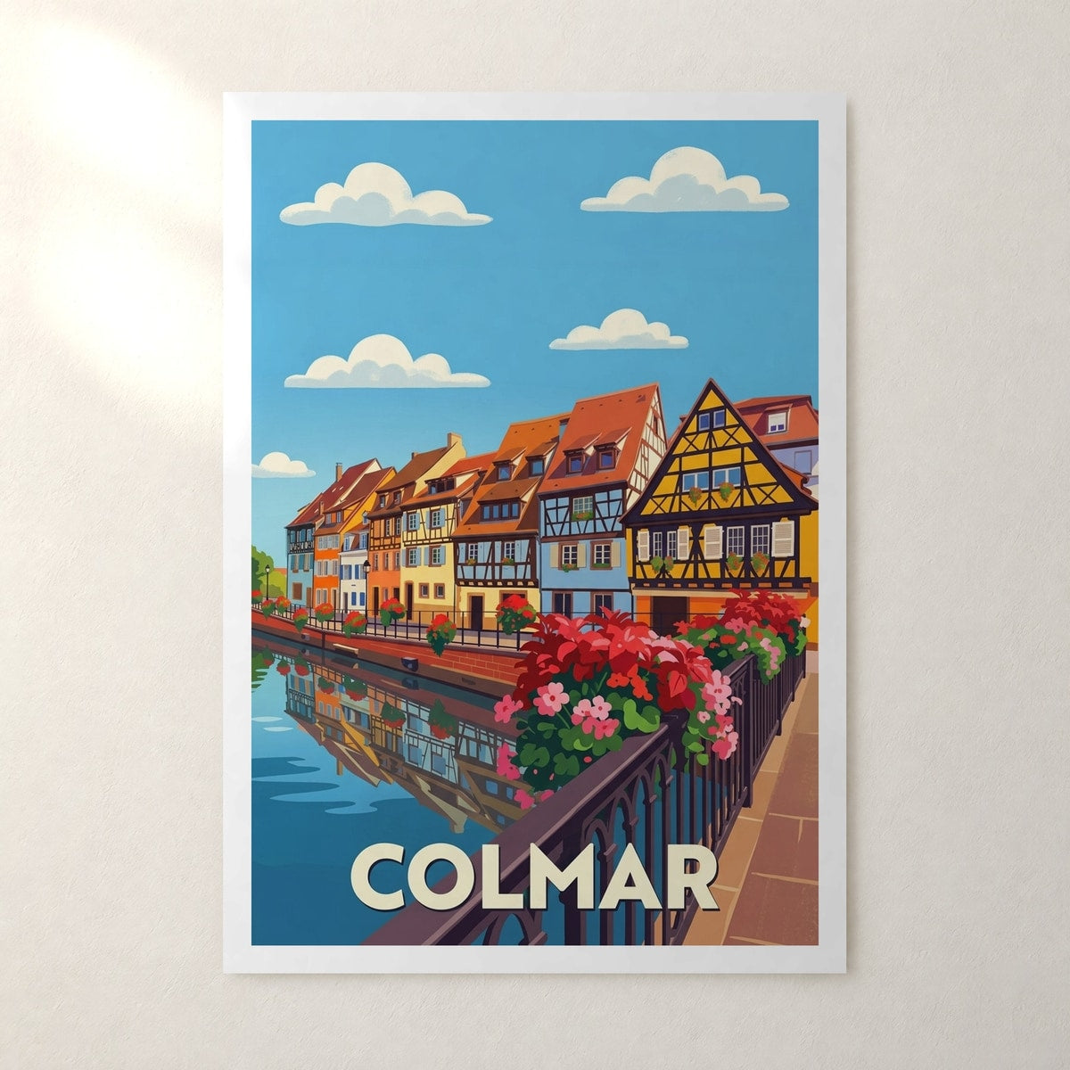 Affiche Colmar – sans cadre, accrochée au mur
