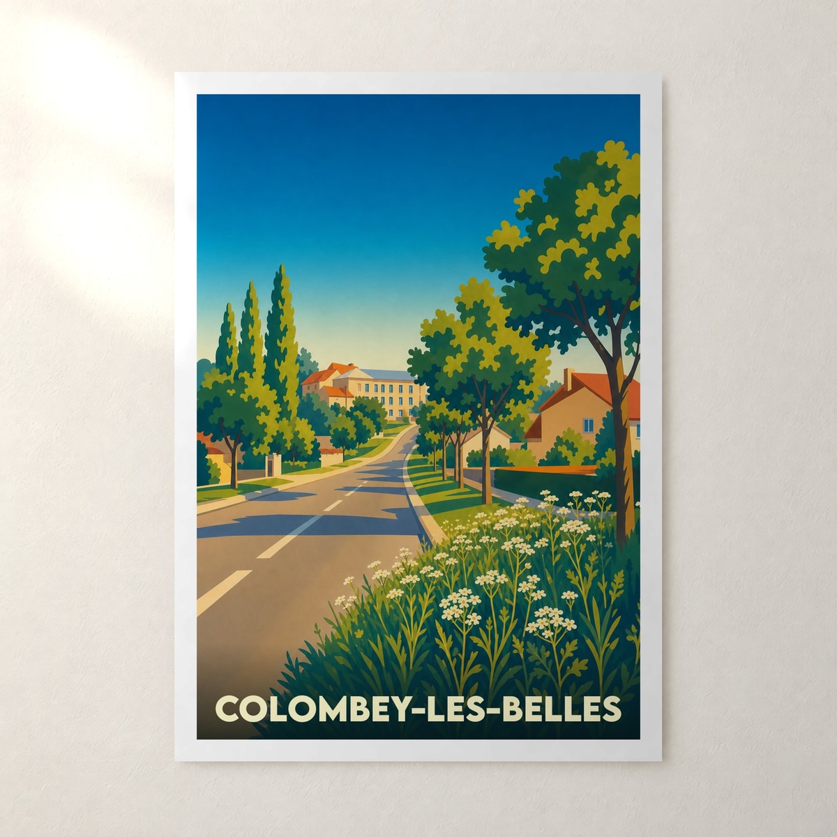 Affiche Colombey-les-Belles – sans cadre, accrochée au mur