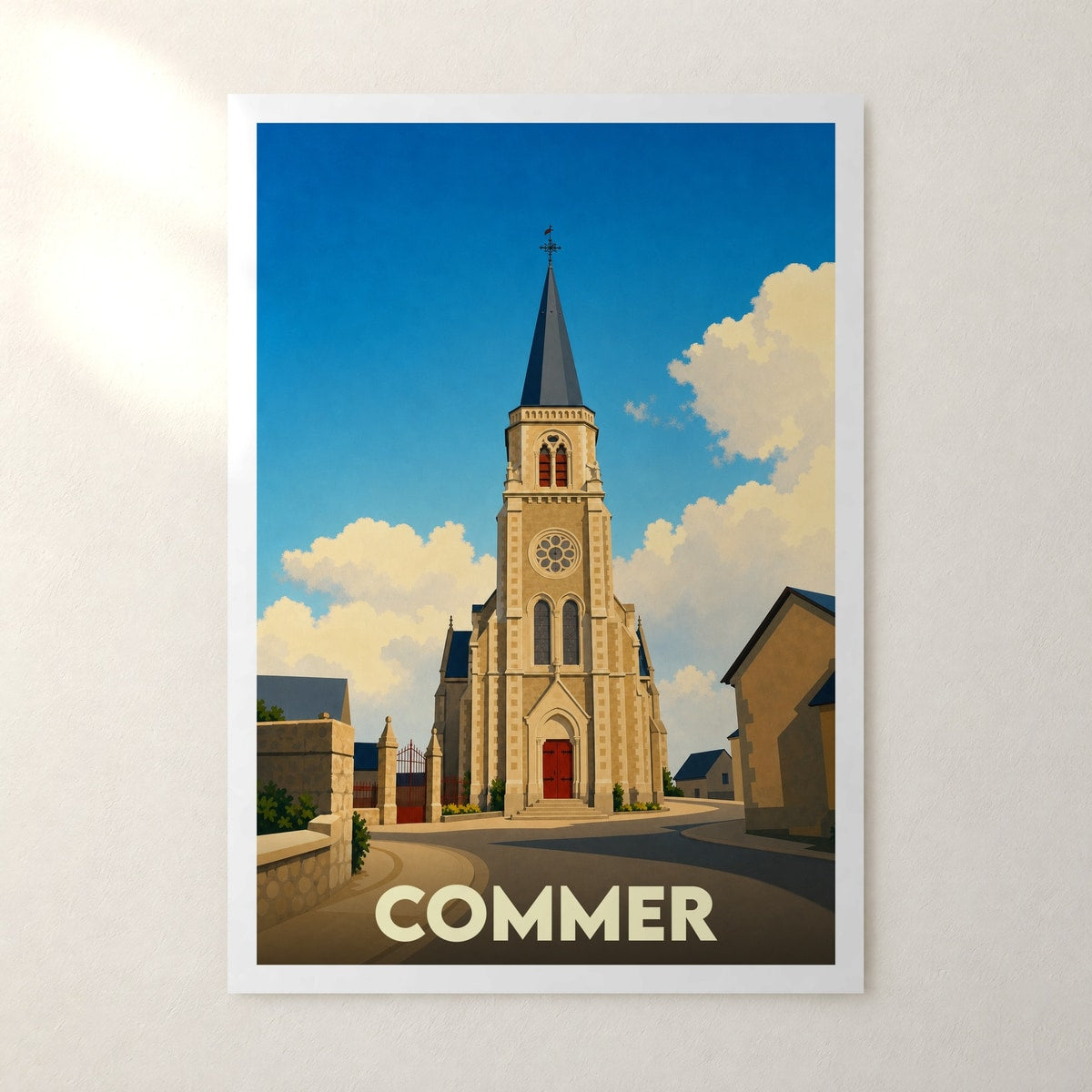 Affiche Commer – sans cadre, accrochée au mur