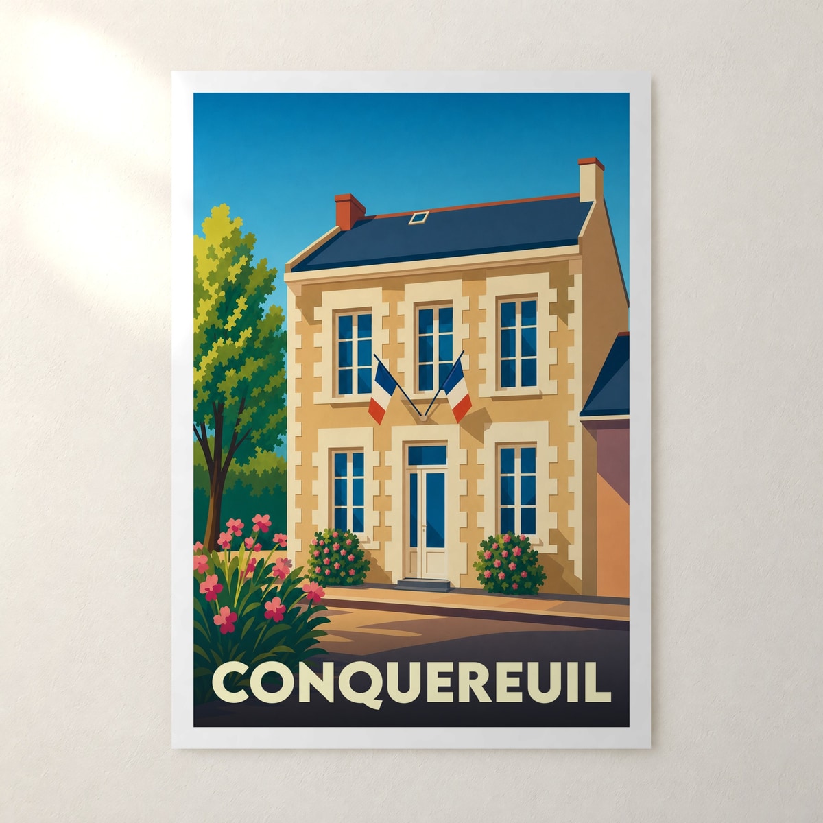Affiche Conquereuil – sans cadre, accrochée au mur