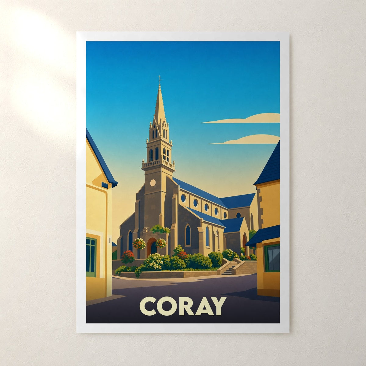 Affiche Coray – sans cadre, accrochée au mur