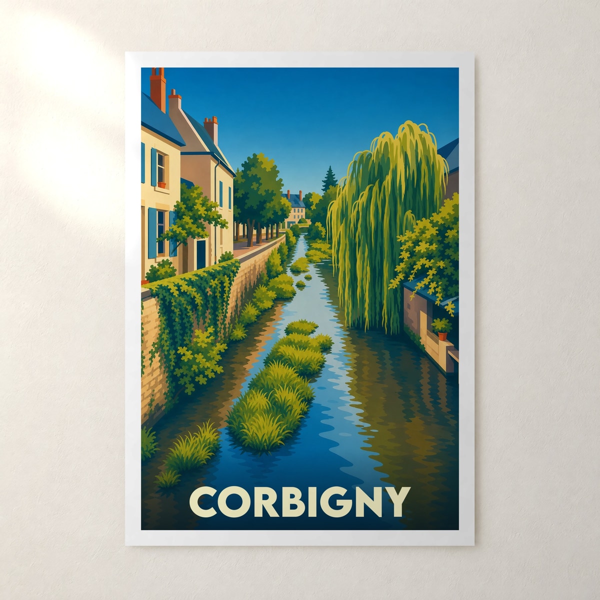 Affiche Corbigny – sans cadre, accrochée au mur