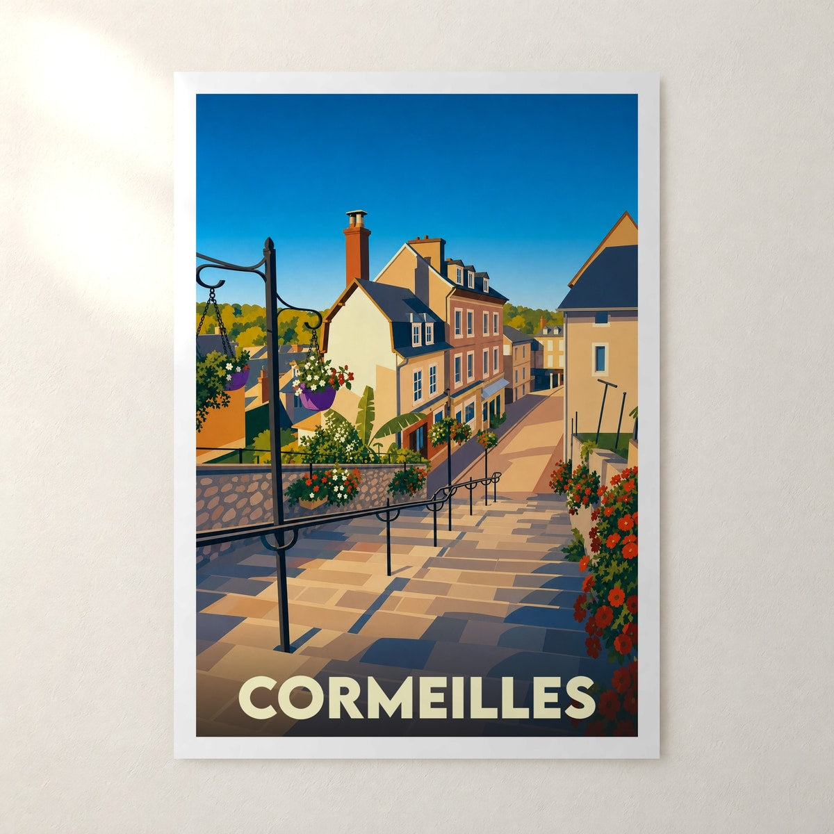 Affiche Cormeilles – sans cadre, accrochée au mur