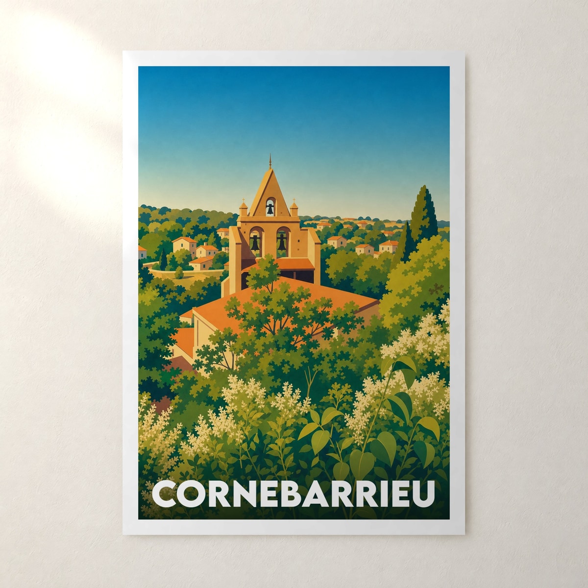 Affiche Cornebarrieu – sans cadre, accrochée au mur