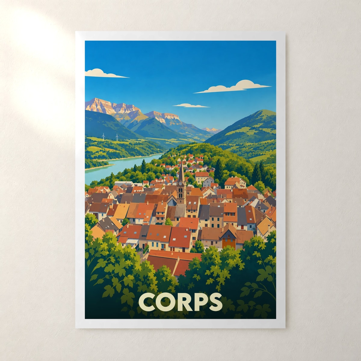 Affiche Corps – sans cadre, accrochée au mur