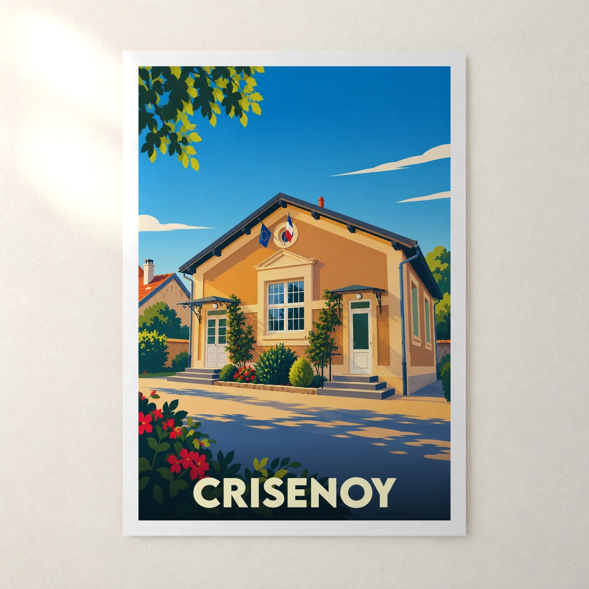Affiche Crisenoy – sans cadre, accrochée au mur