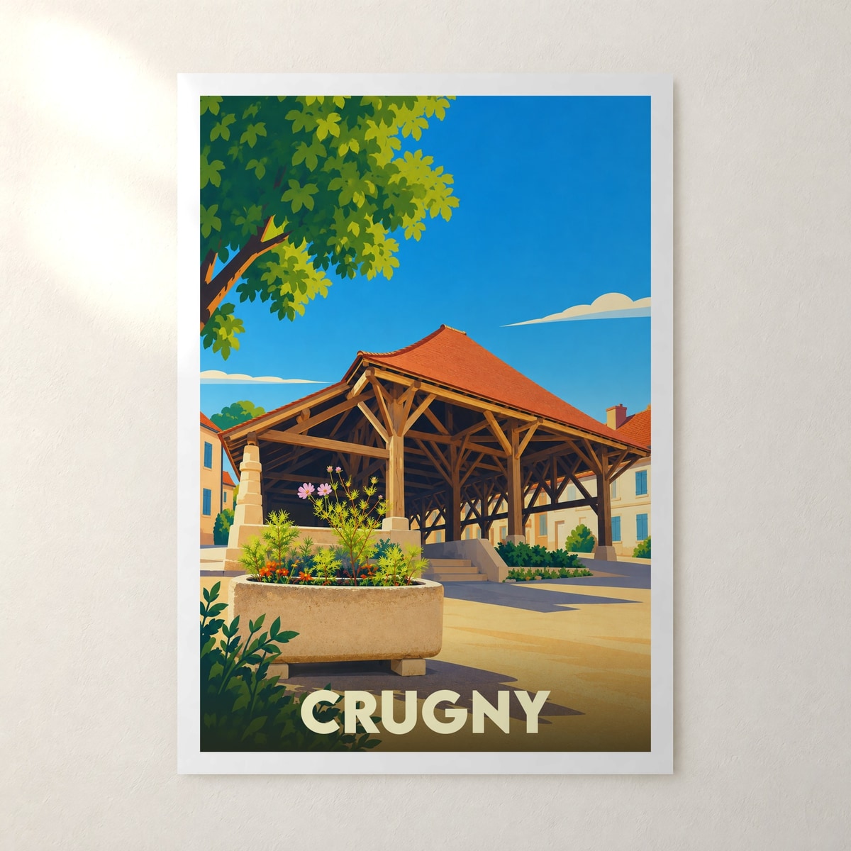 Affiche Crugny – sans cadre, accrochée au mur