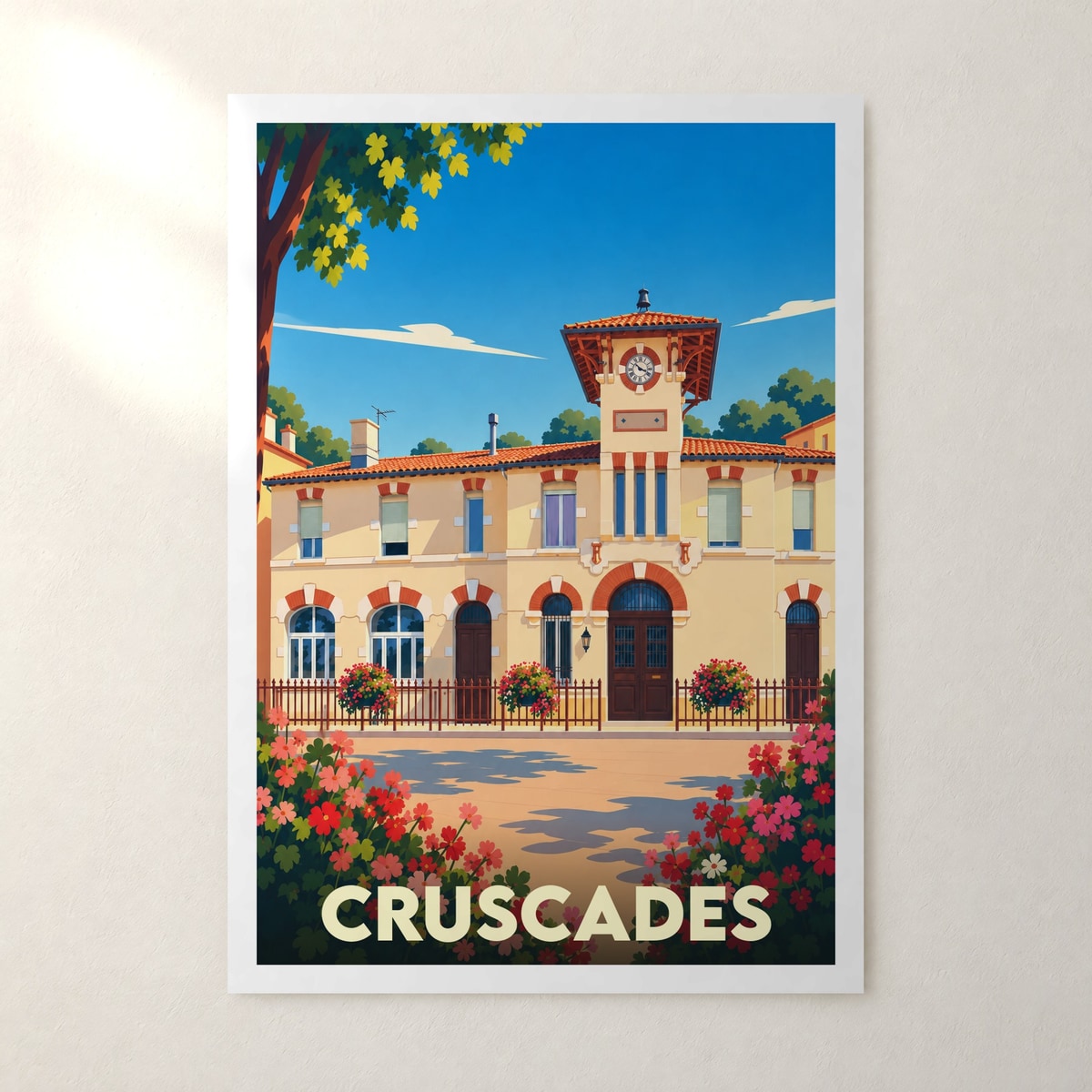 Affiche Cruscades – sans cadre, accrochée au mur
