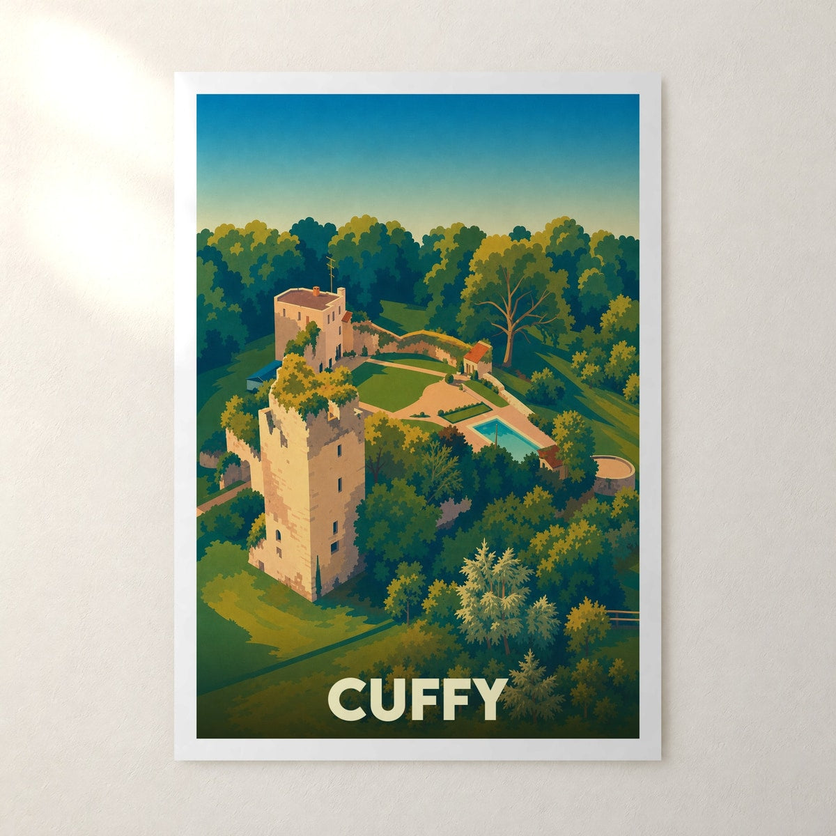 Affiche Cuffy – sans cadre, accrochée au mur