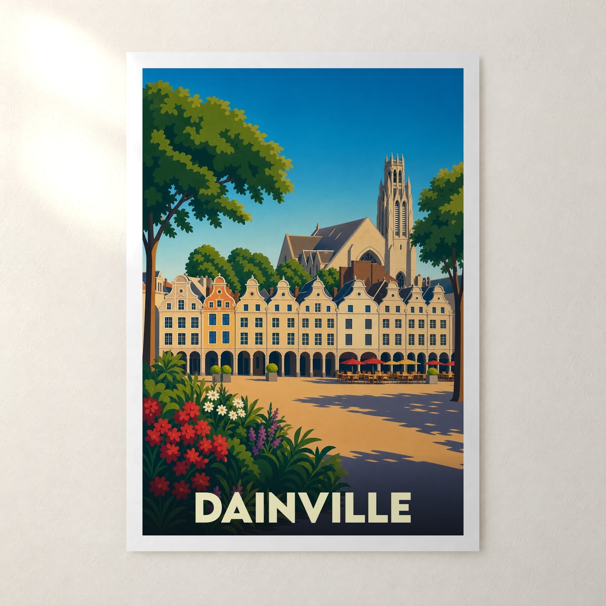 Affiche Dainville – sans cadre, accrochée au mur