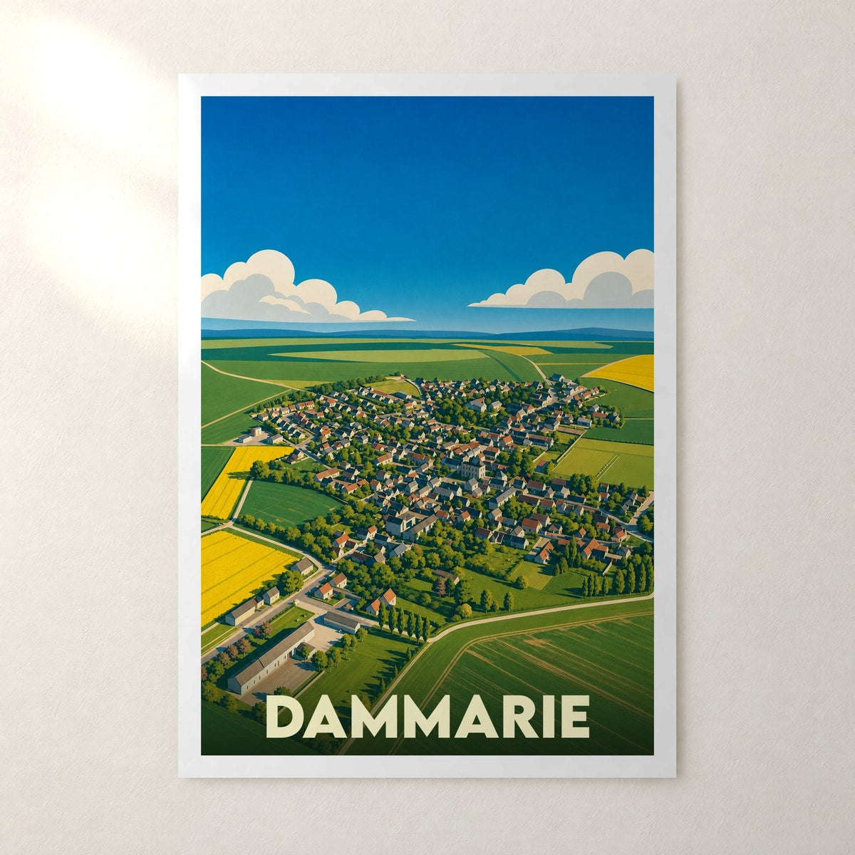 Affiche Dammarie – sans cadre, accrochée au mur
