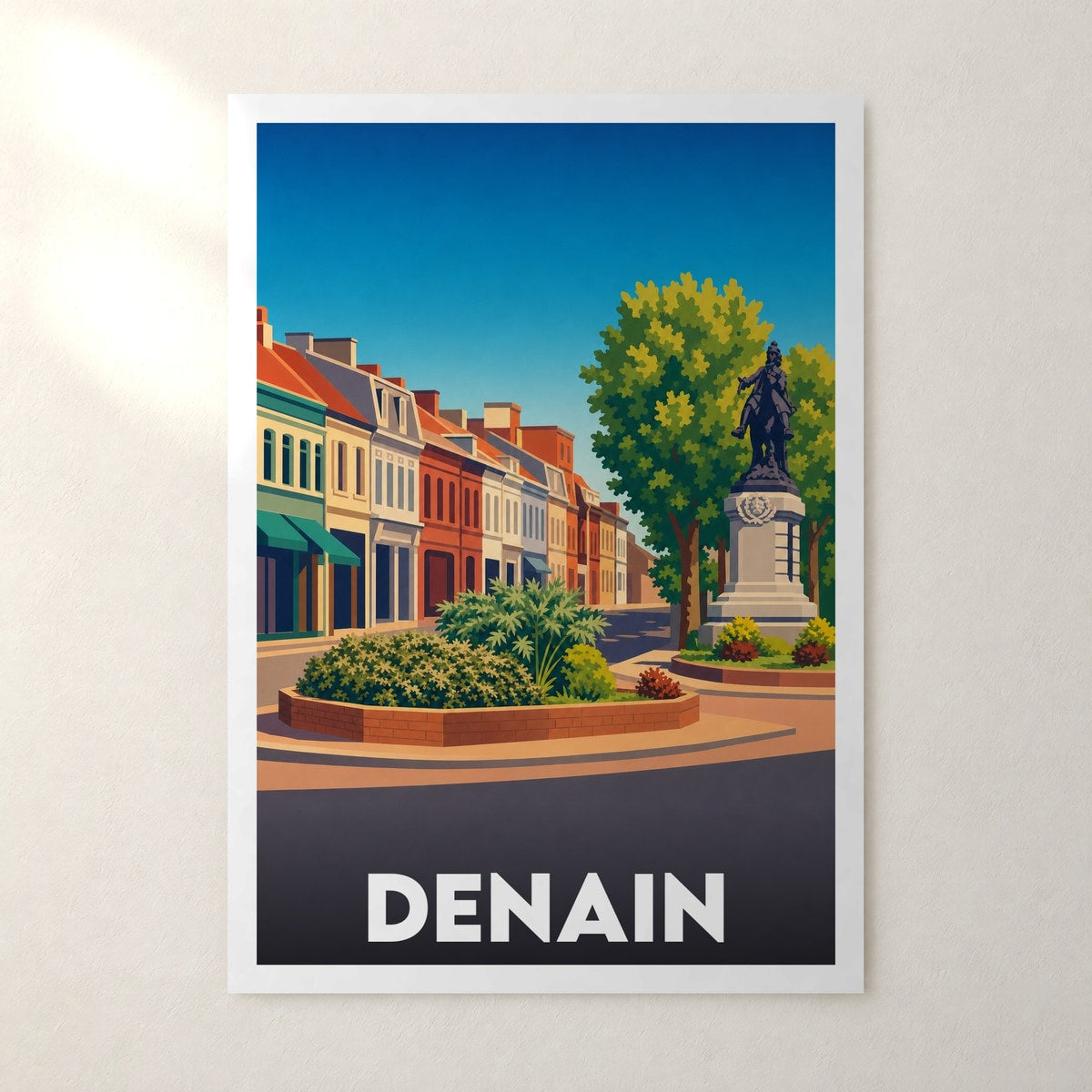 Affiche Denain – sans cadre, accrochée au mur