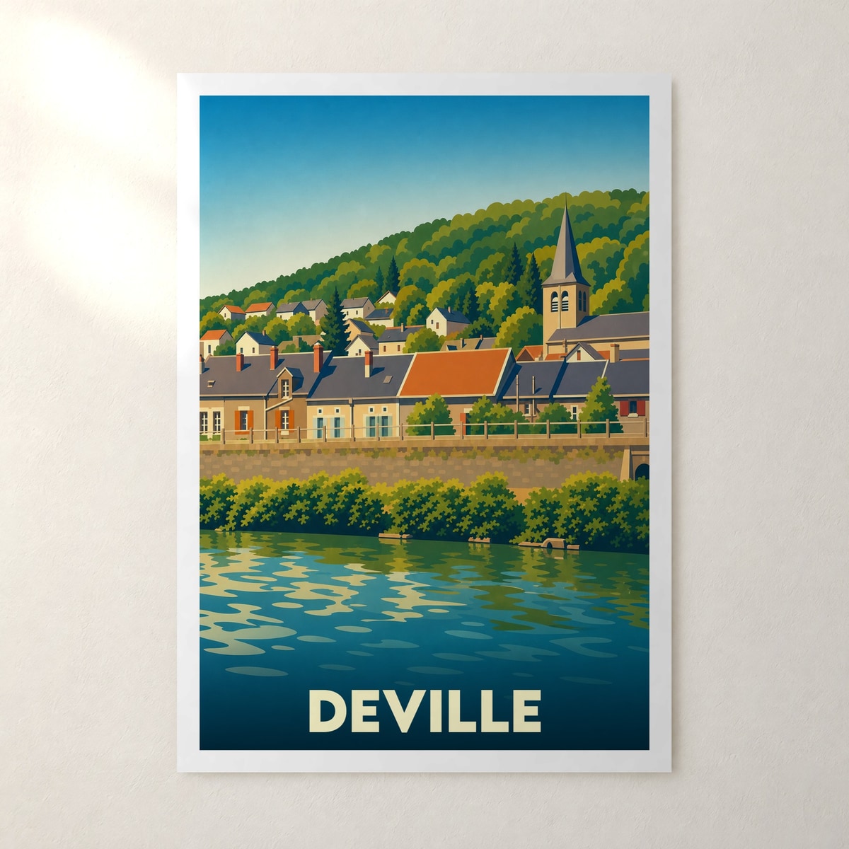 Affiche Deville – sans cadre, accrochée au mur