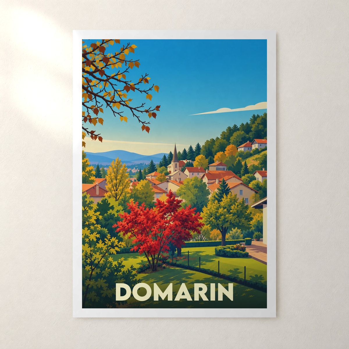 Affiche Domarin – sans cadre, accrochée au mur
