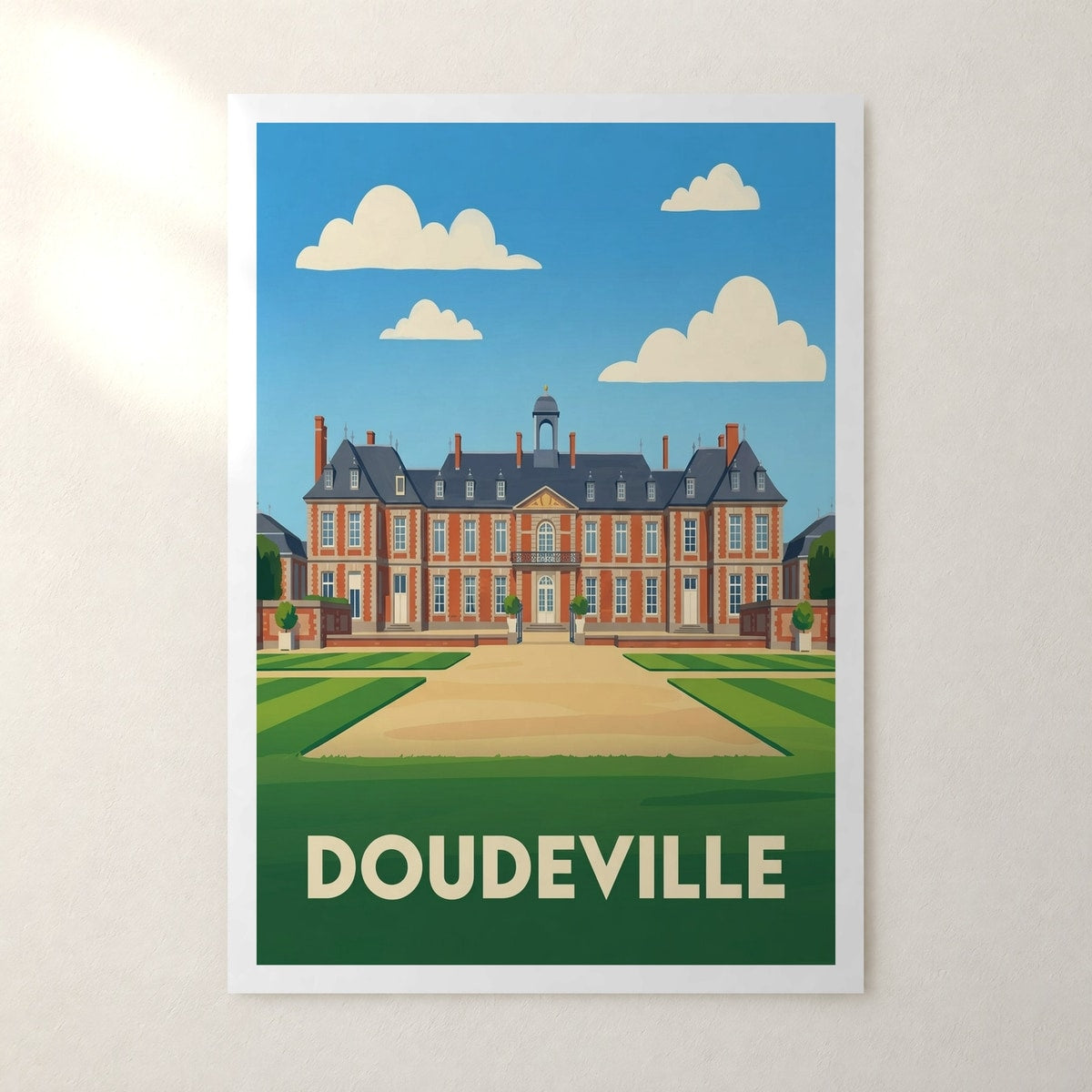 Affiche Doudeville – sans cadre, accrochée au mur