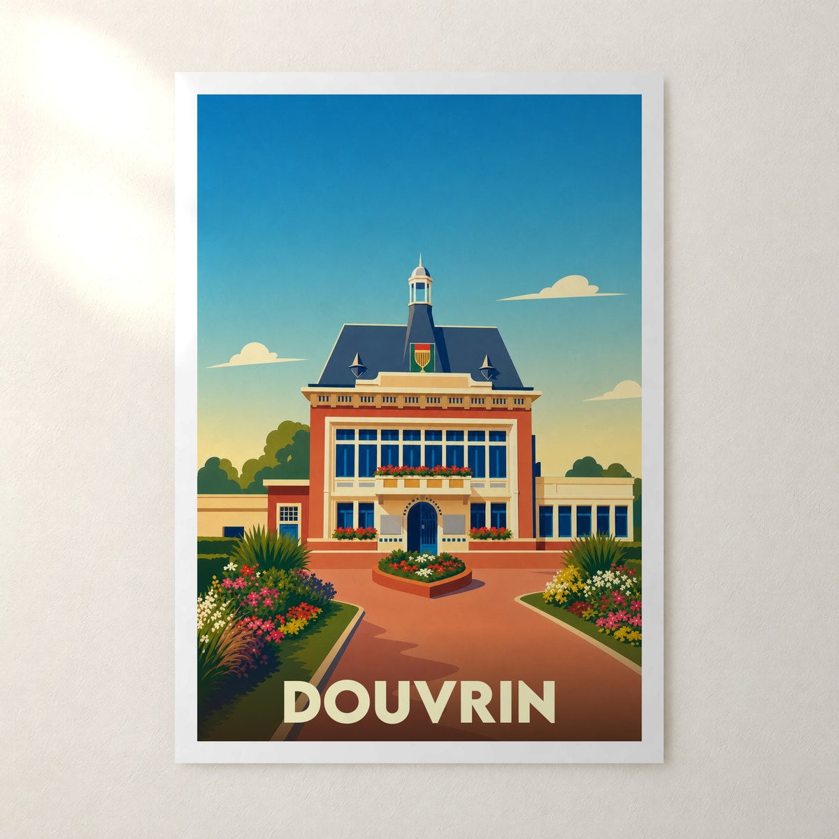 Affiche Douvrin – sans cadre, accrochée au mur
