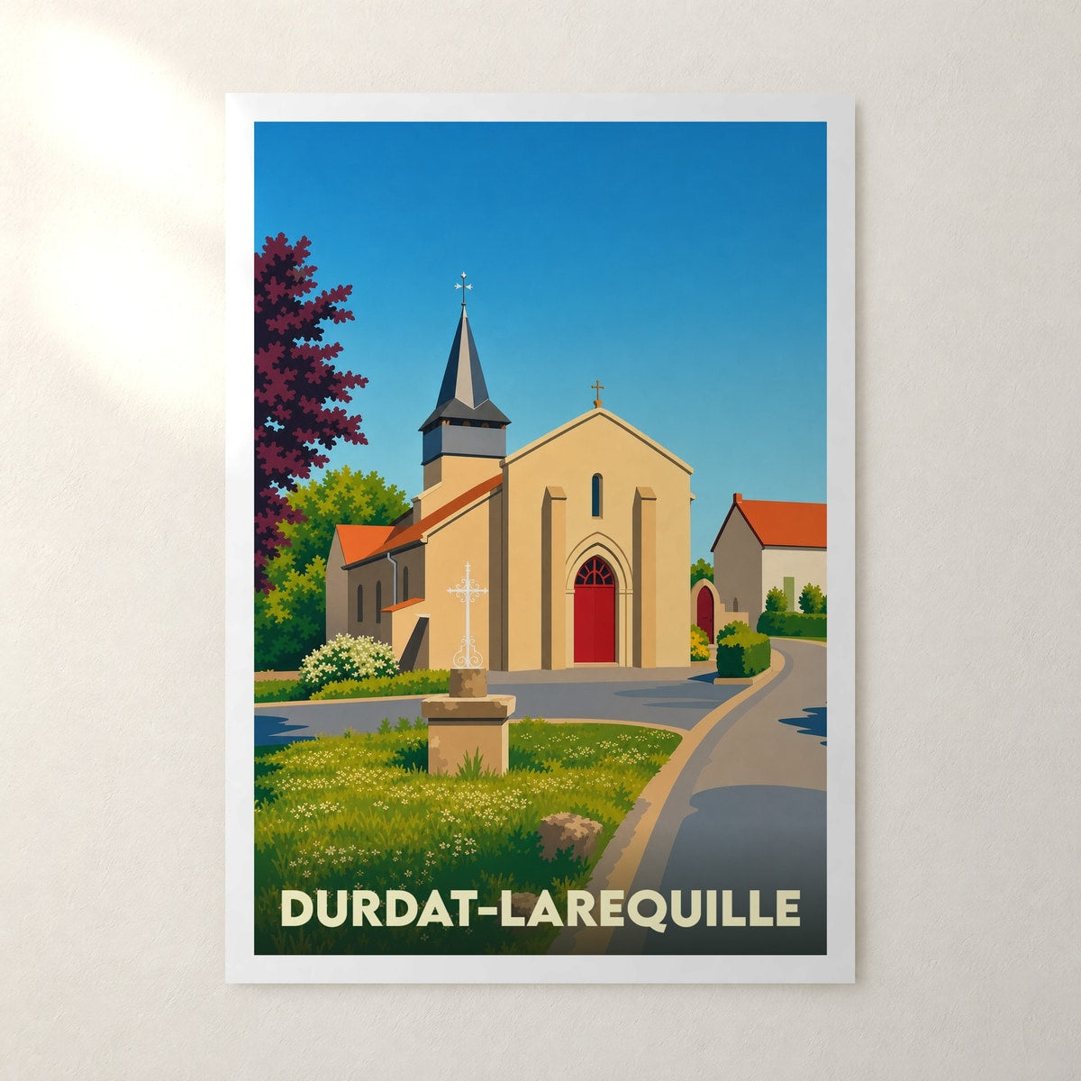Affiche Durdat-Larequille – sans cadre, accrochée au mur