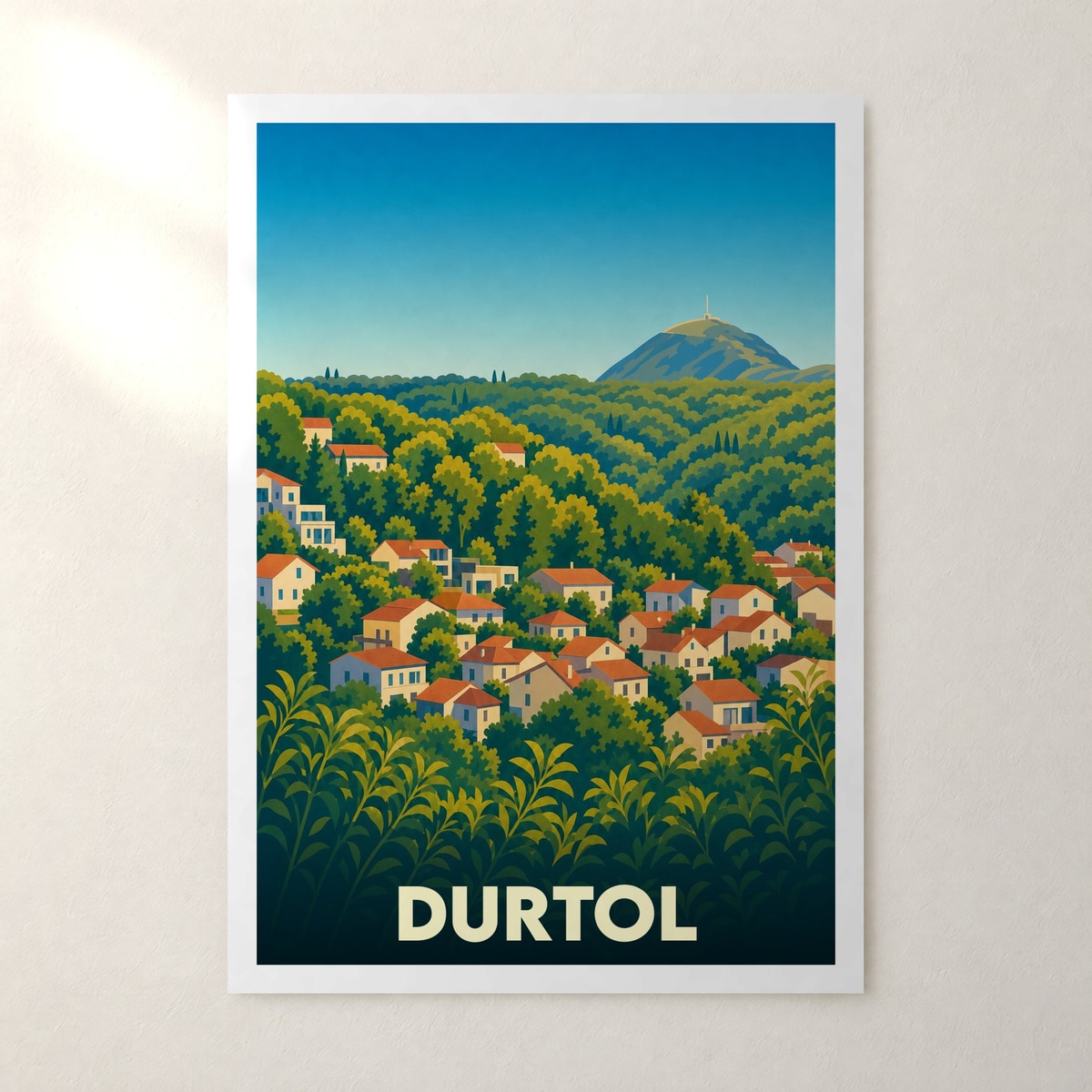 Affiche Durtol – sans cadre, accrochée au mur