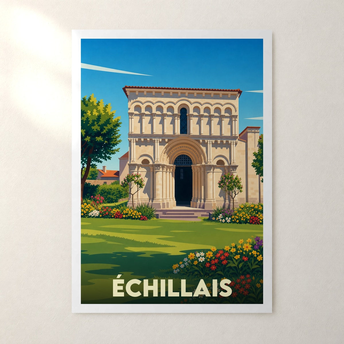 Affiche Échillais – sans cadre, accrochée au mur