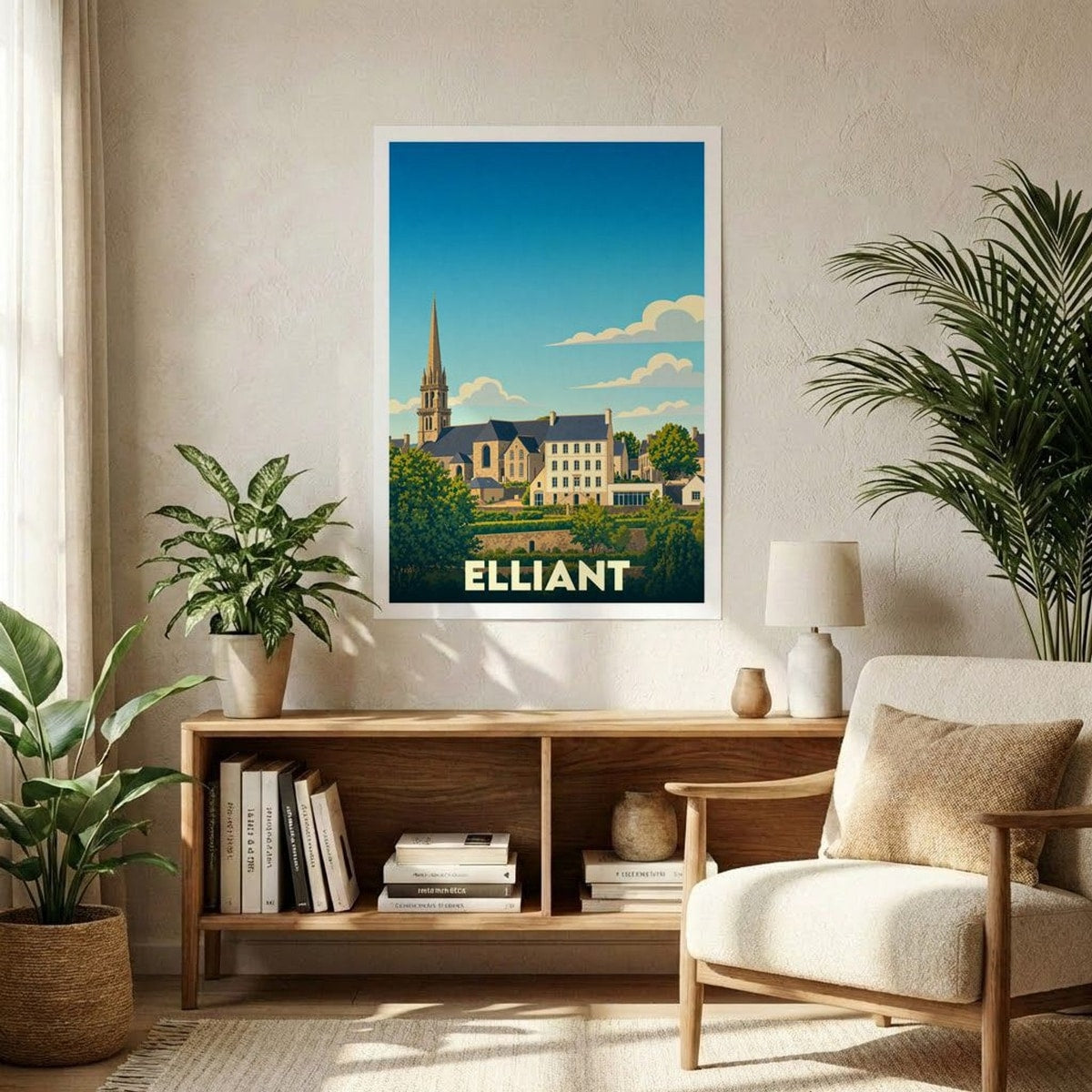 Affiche A1 (59,4 x 84,1 cm) Sans cadre souvenir de Elliant