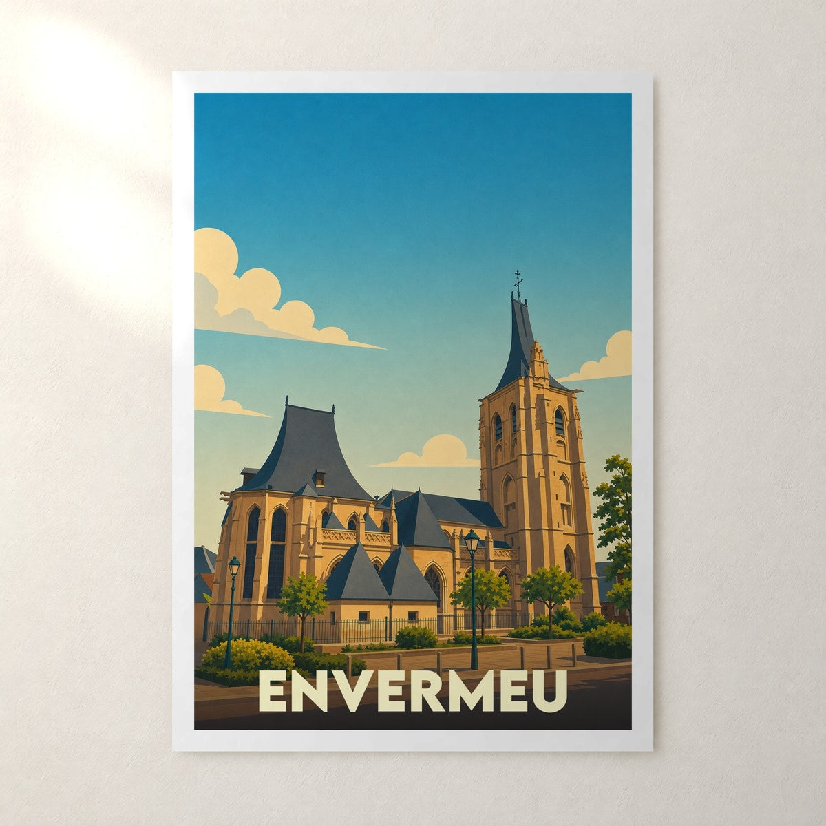 Affiche Envermeu – sans cadre, accrochée au mur
