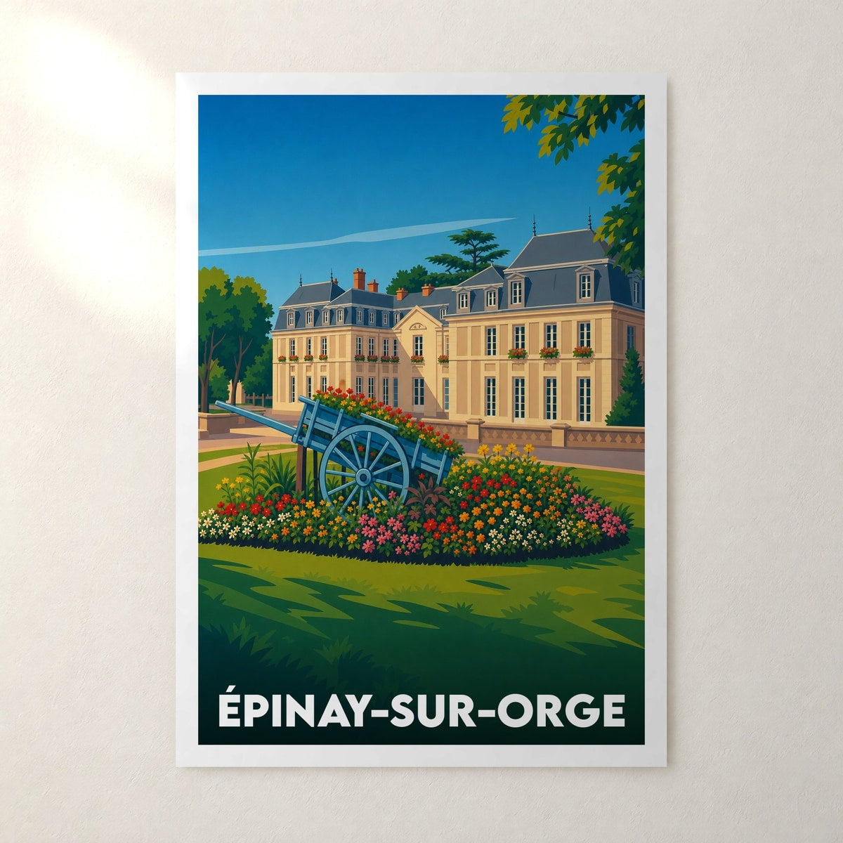 Affiche Épinay-sur-Orge – sans cadre, accrochée au mur