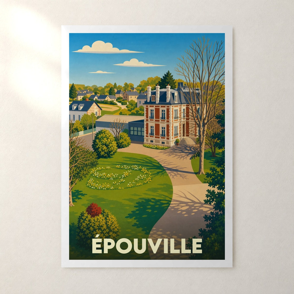 Affiche Épouville – sans cadre, accrochée au mur