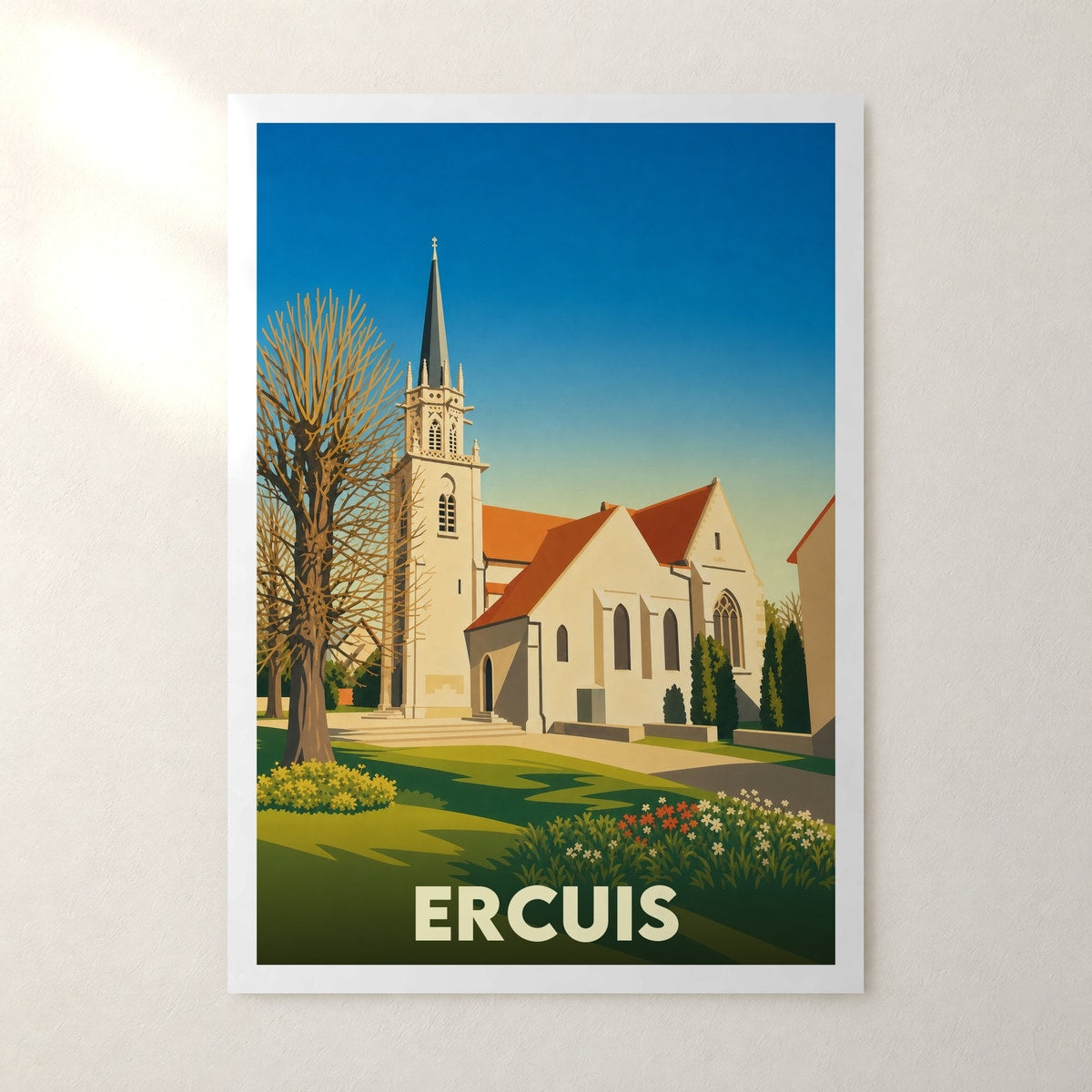 Affiche Ercuis – sans cadre, accrochée au mur