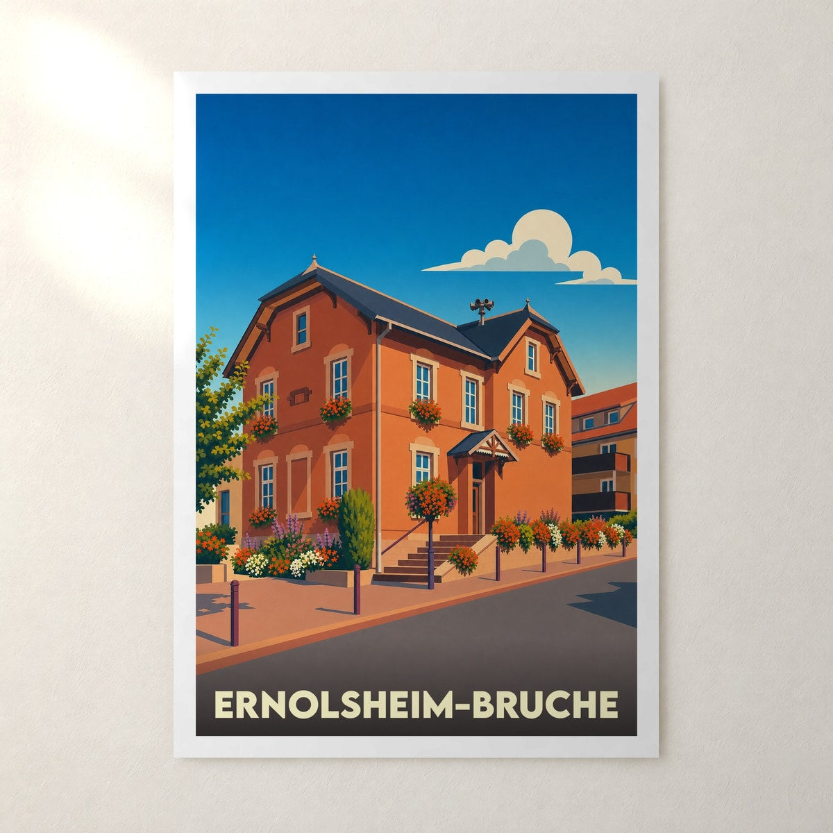 Affiche Ernolsheim-Bruche – sans cadre, accrochée au mur