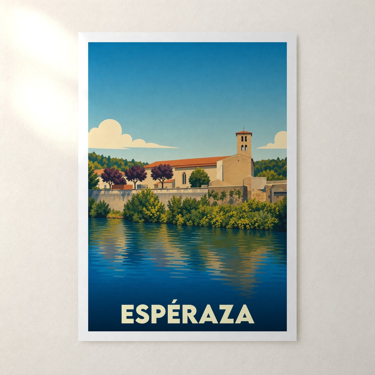 Affiche Espéraza – sans cadre, accrochée au mur