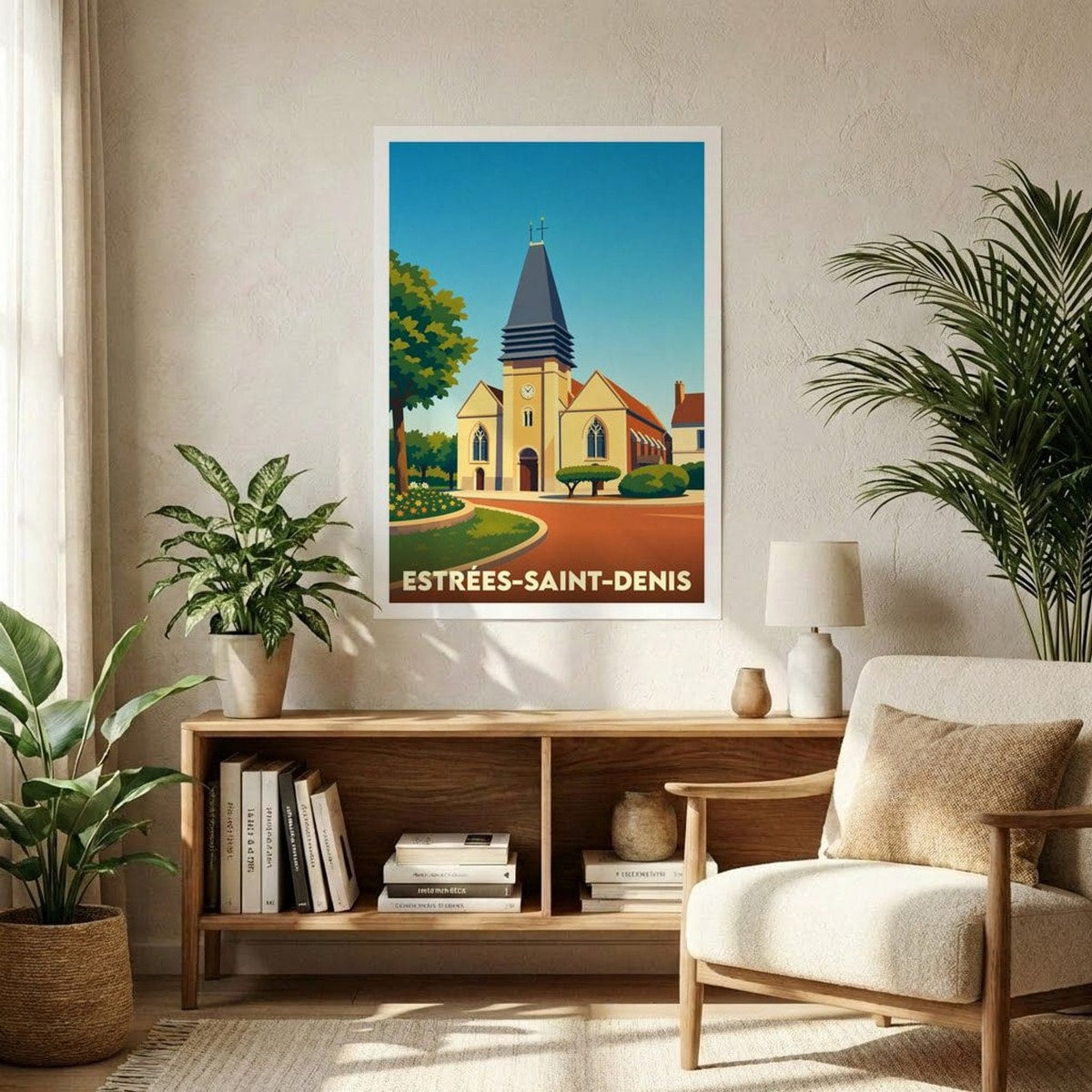 Affiche A1 (59,4 x 84,1 cm) Sans cadre souvenir de Estrées-Saint-Denis