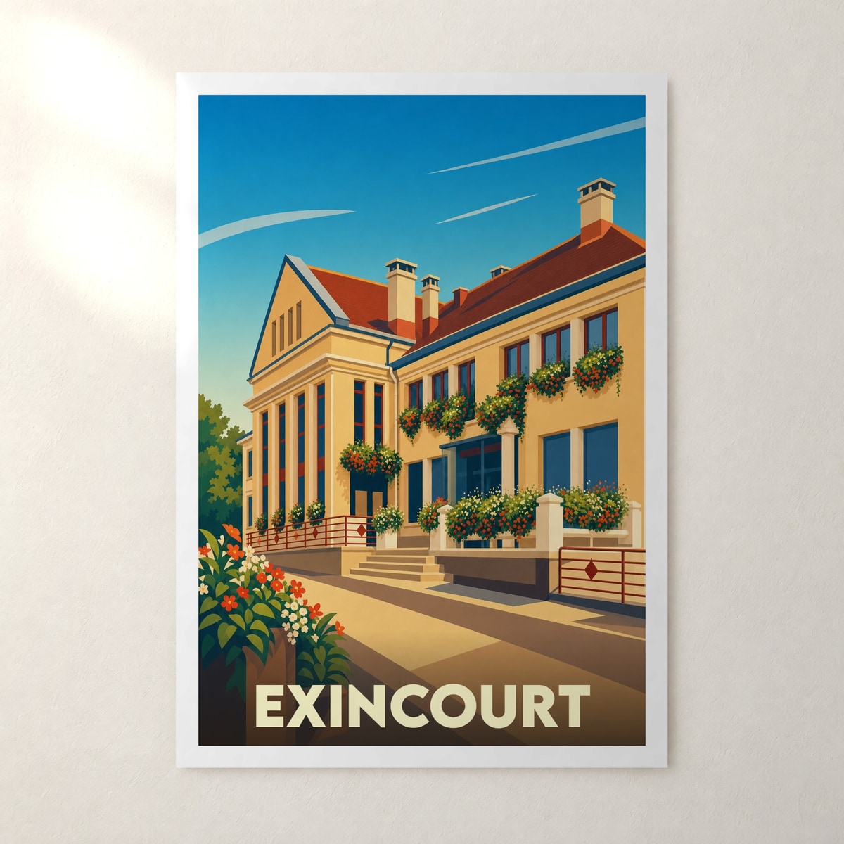 Affiche Exincourt – sans cadre, accrochée au mur