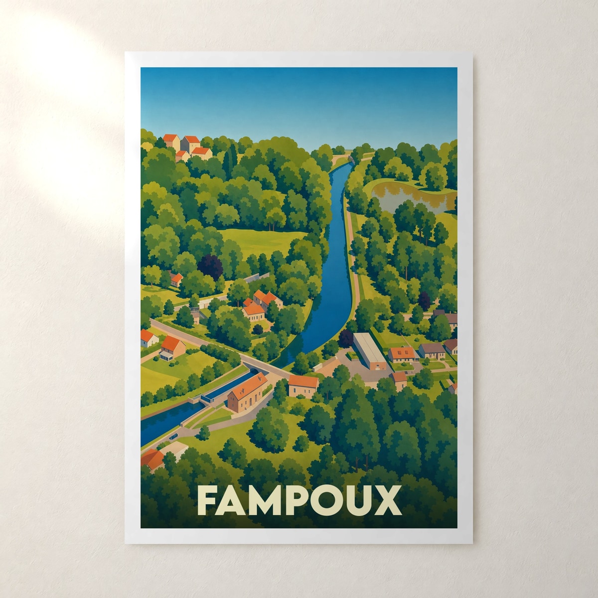 Affiche Fampoux – sans cadre, accrochée au mur