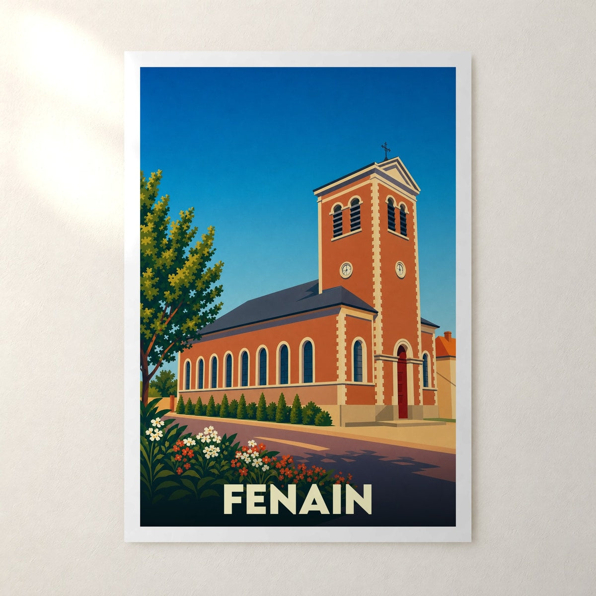 Affiche Fenain – sans cadre, accrochée au mur