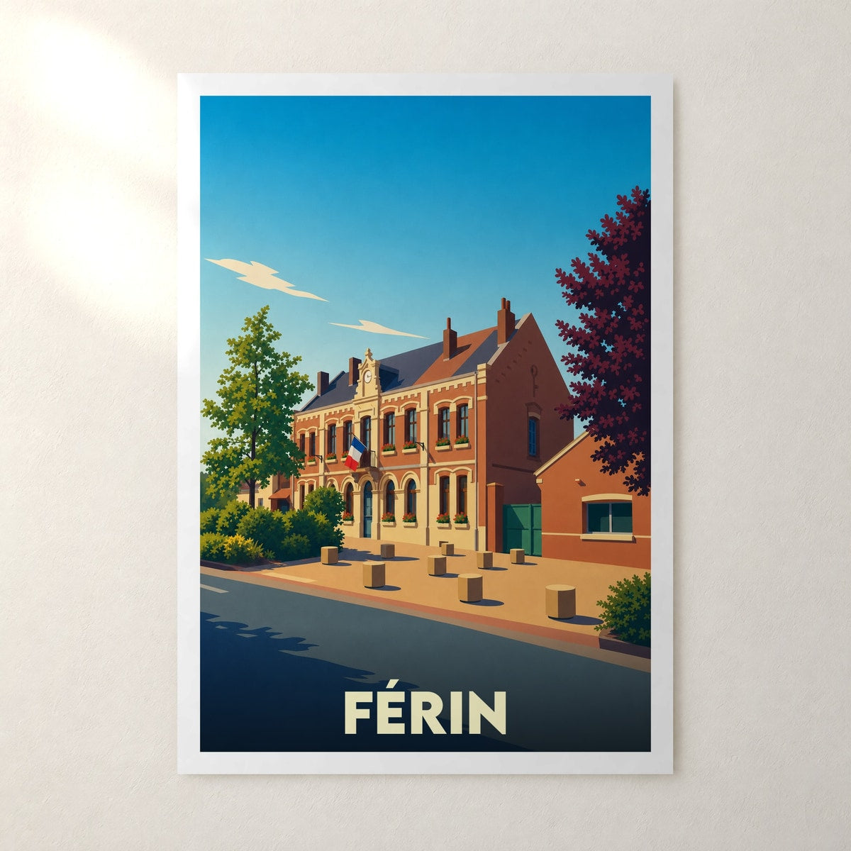 Affiche Férin – sans cadre, accrochée au mur