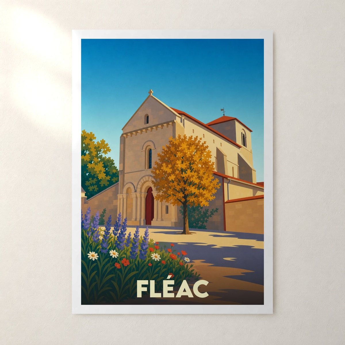 Affiche Fléac – sans cadre, accrochée au mur