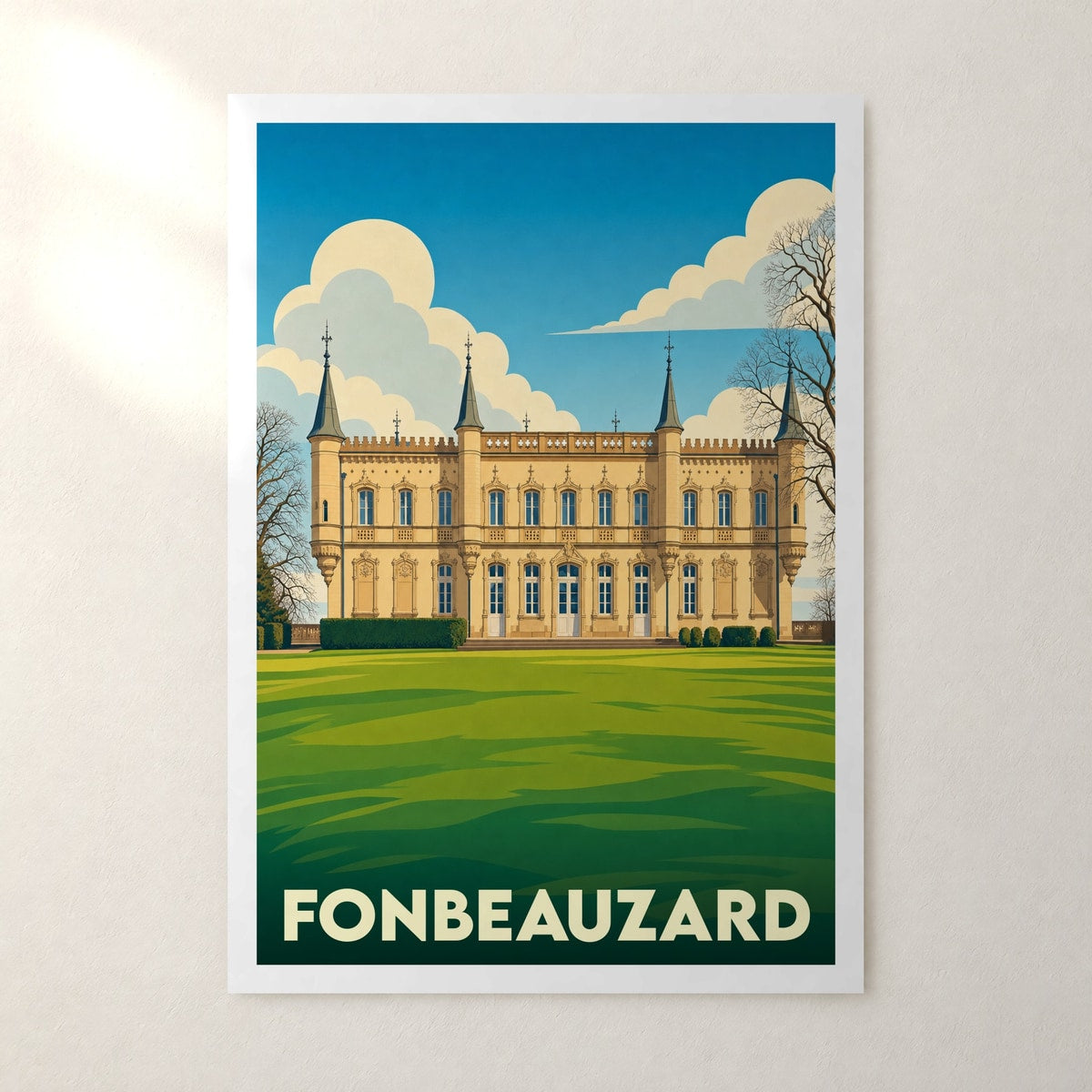 Affiche Fonbeauzard – sans cadre, accrochée au mur