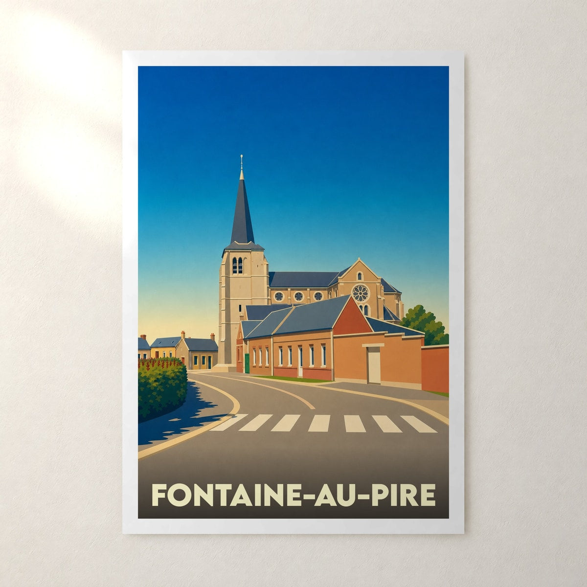 Affiche Fontaine-au-Pire – sans cadre, accrochée au mur