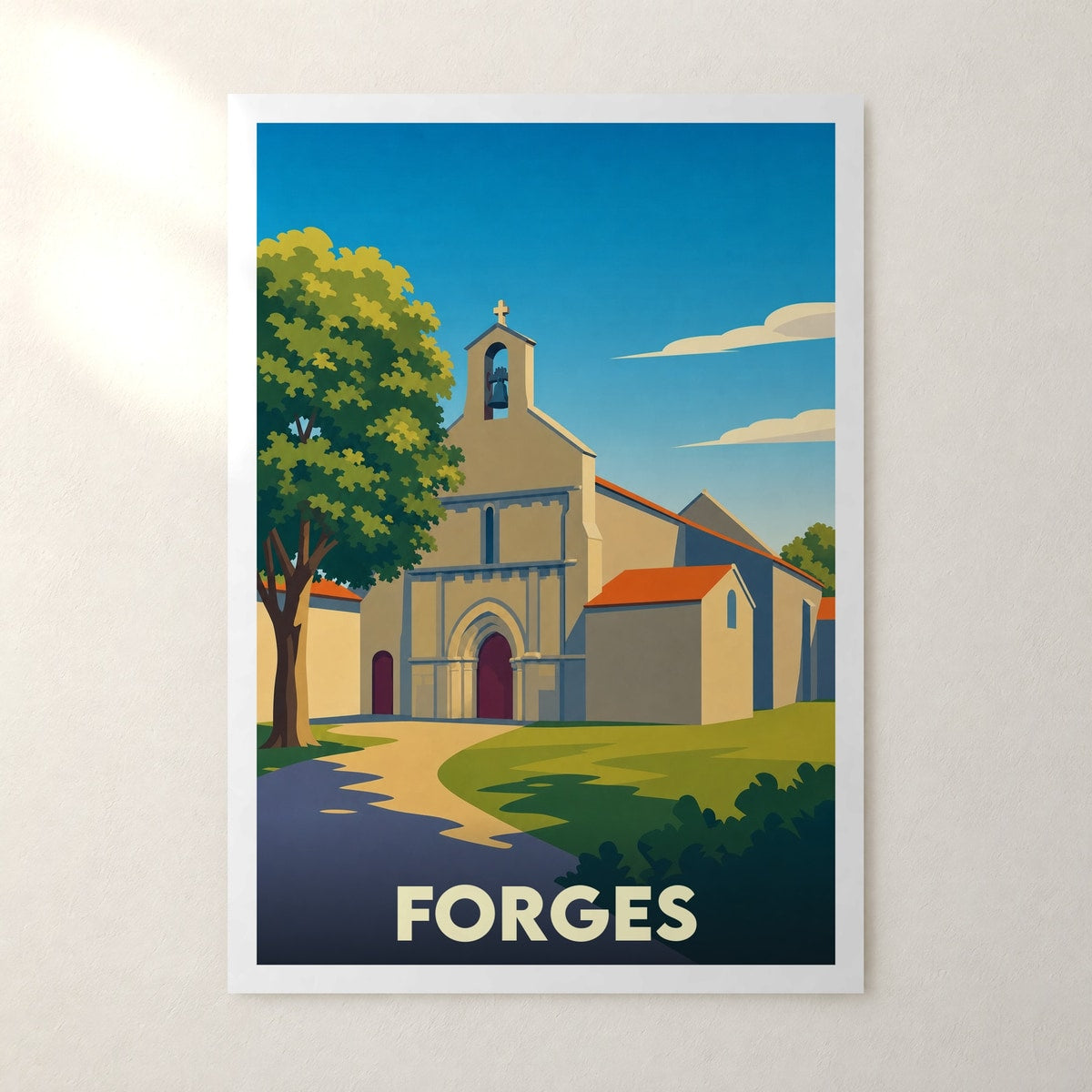 Affiche Forges – sans cadre, accrochée au mur
