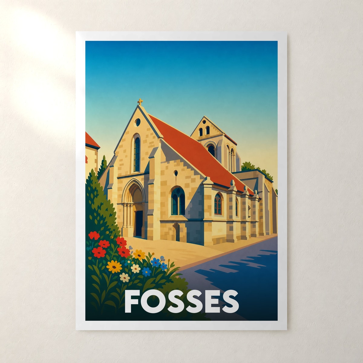 Affiche Fosses – sans cadre, accrochée au mur