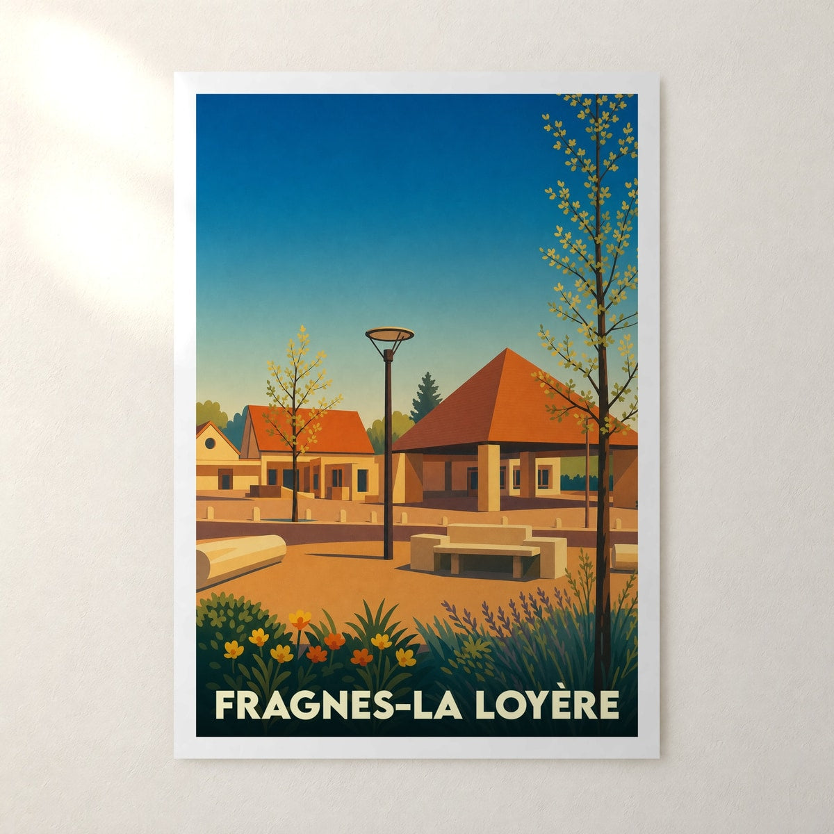 Affiche Fragnes-La Loyère – sans cadre, accrochée au mur
