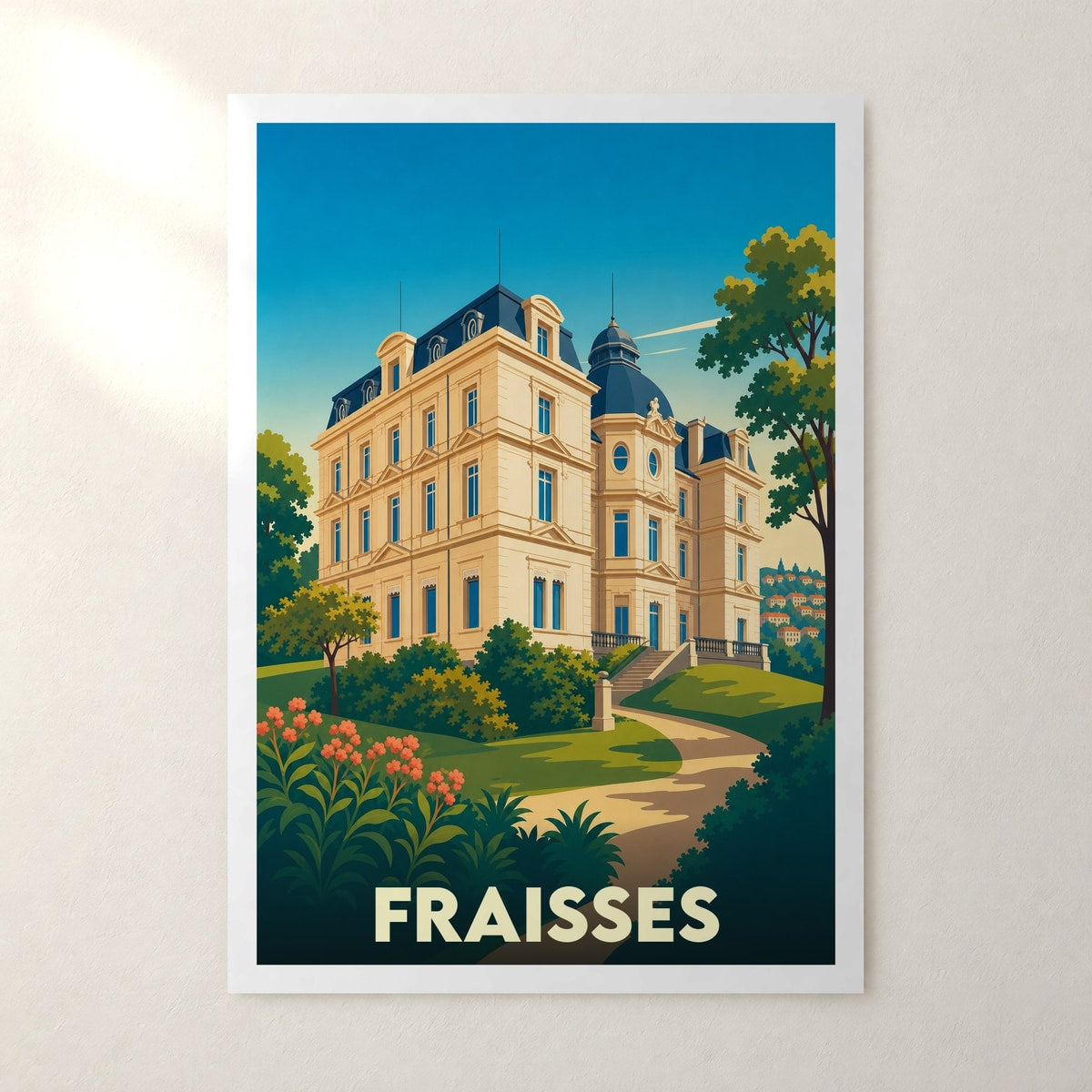 Affiche Fraisses – sans cadre, accrochée au mur