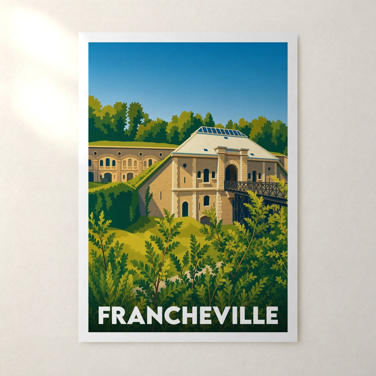 Affiche Francheville – sans cadre, accrochée au mur