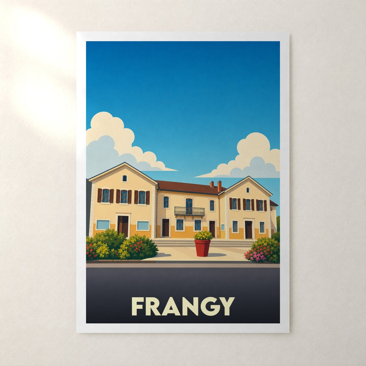 Affiche Frangy – sans cadre, accrochée au mur