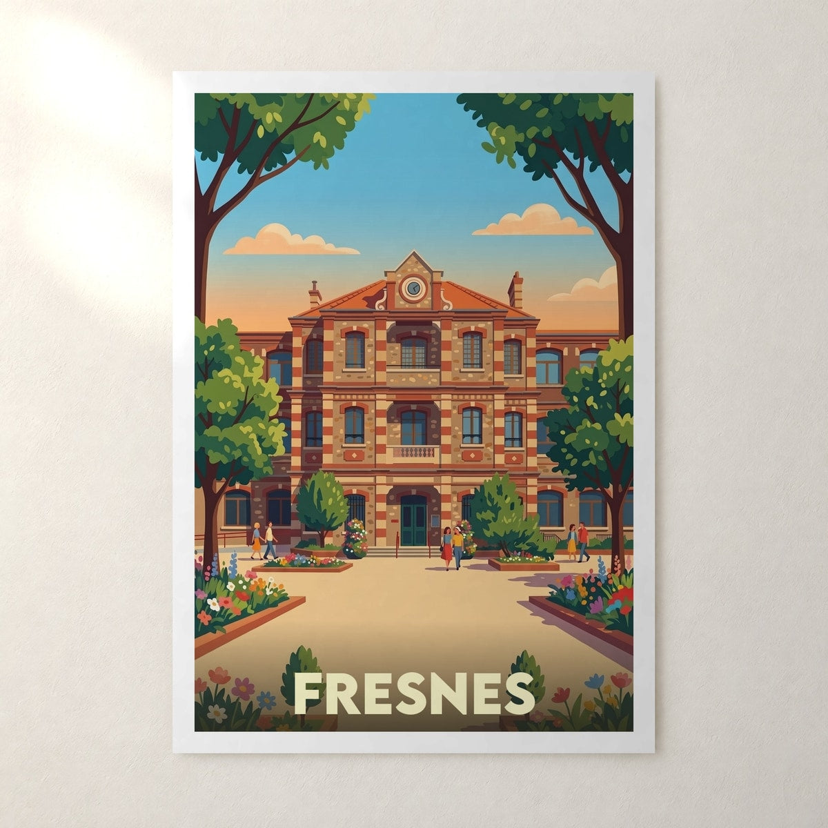 Affiche Fresnes – sans cadre, accrochée au mur