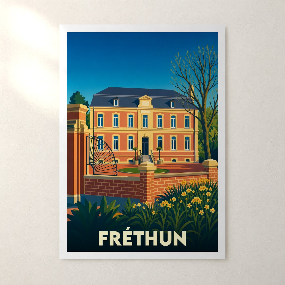 Affiche Fréthun – sans cadre, accrochée au mur