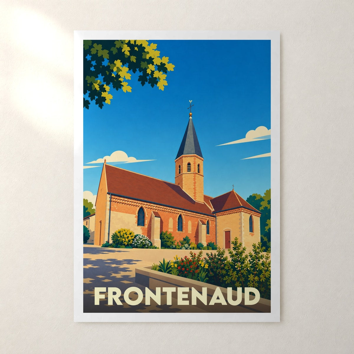 Affiche Frontenaud – sans cadre, accrochée au mur